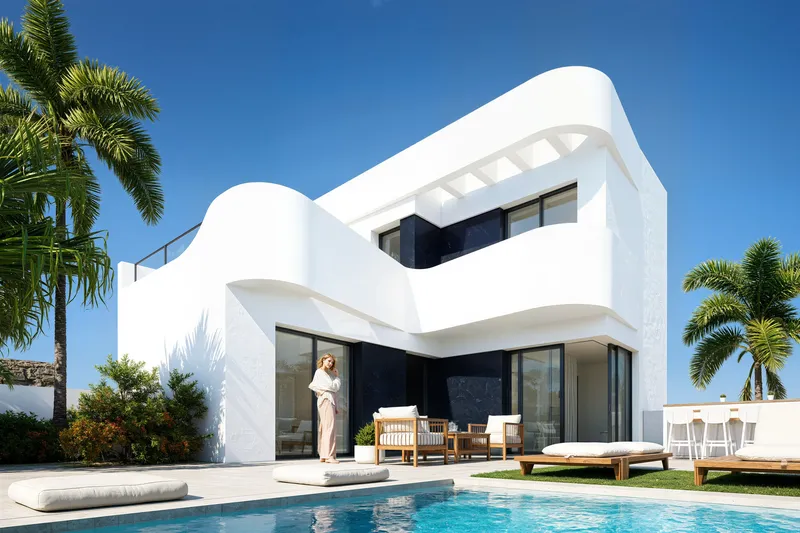 Villas en complejo de golf en Algorfa