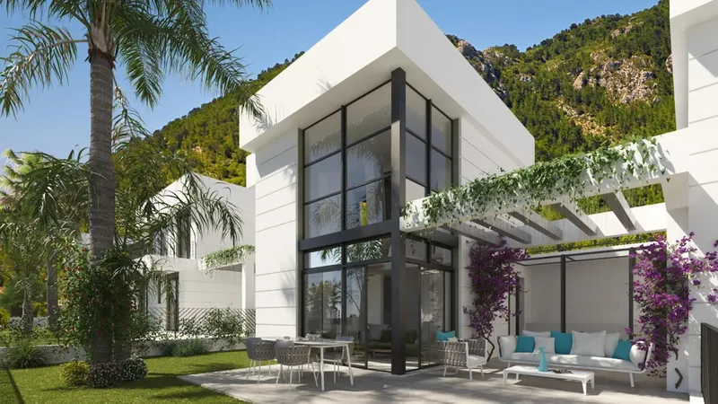 Complejo de villas al pie del monte Ponoig en Polop