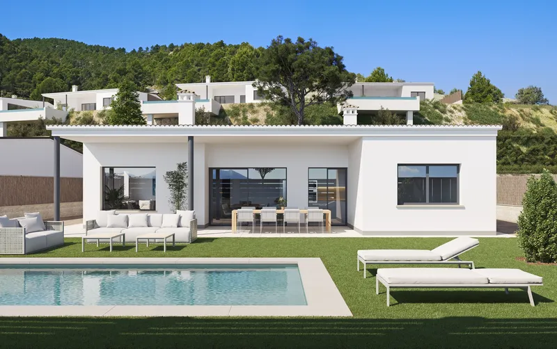 Villas en un entorno pintoresco entre montañas