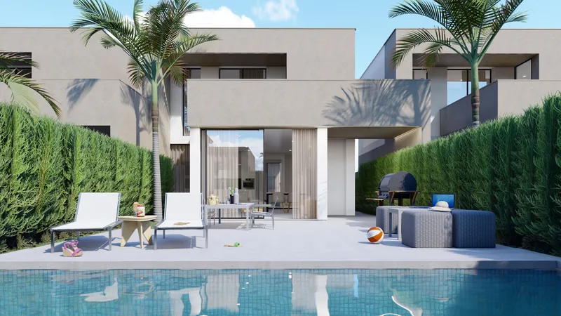 Villas a 200 m de la Playa del Mar Menor