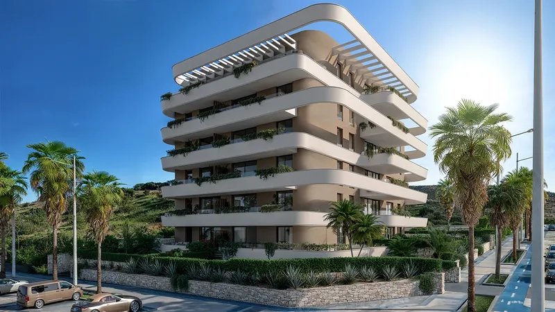Apartments in Las Mesas, 1.3 km from Estepona Beach
