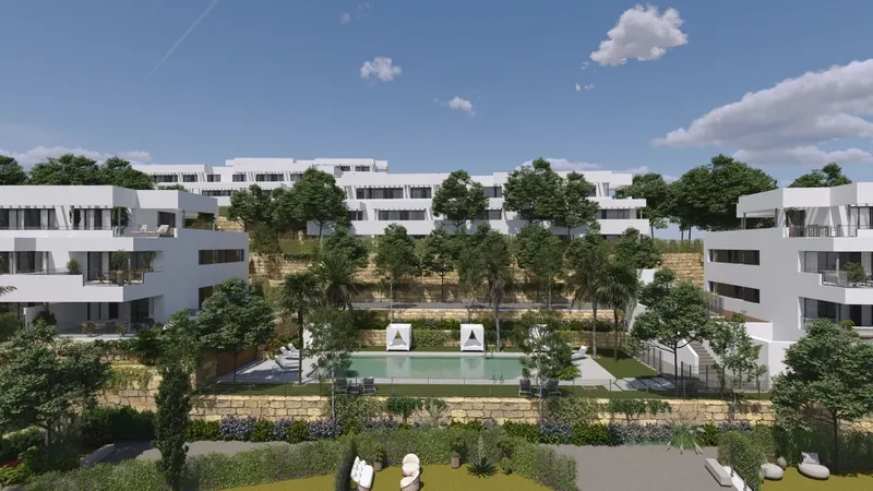 Apartamentos en Casares con vistas al mar y a la montaña