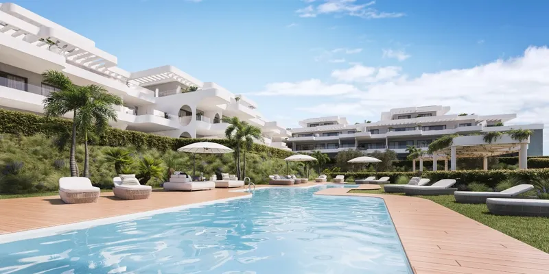 Apartments in Estepona near prestigious golf courses