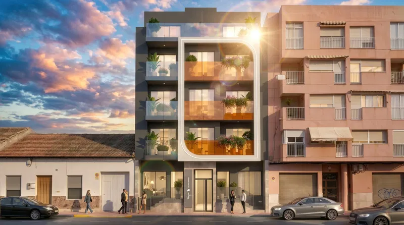Apartments 600 m from the Beach in Guardamar