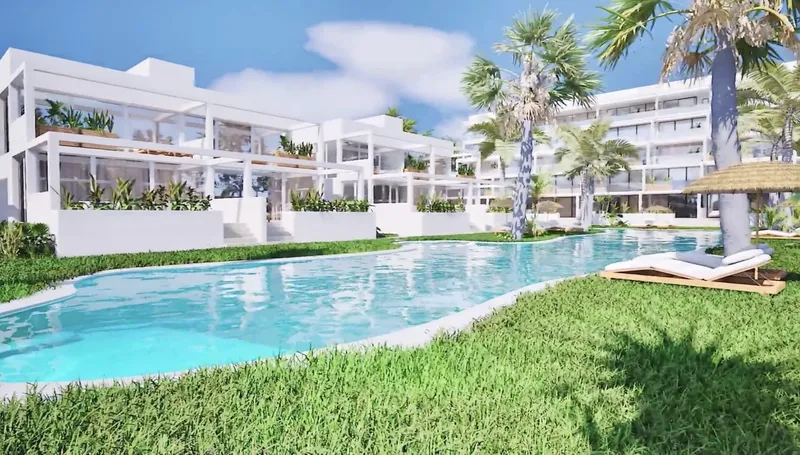 Bungalows 900 m from Mar Menor Beaches
