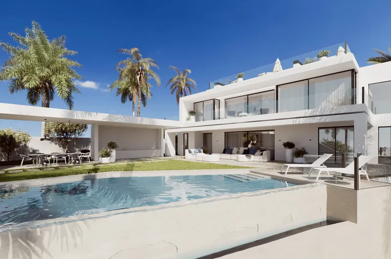 Villa en la Milla de Oro de Marbella con vistas al mar