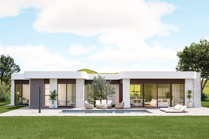 Villa on a countryside plot from 10,000 m²