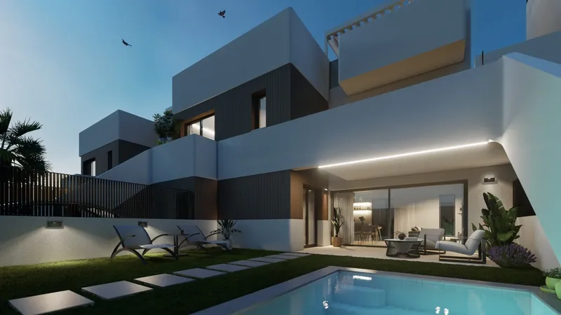 Bungalows with Private Pool in San Pedro del Pinatar