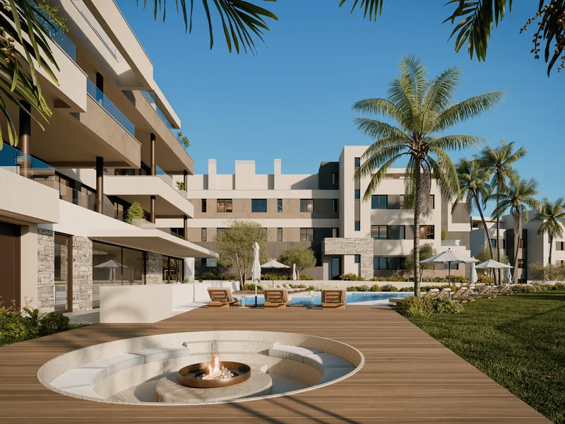 Apartamentos en Mijas con vistas al mar y a la montaña