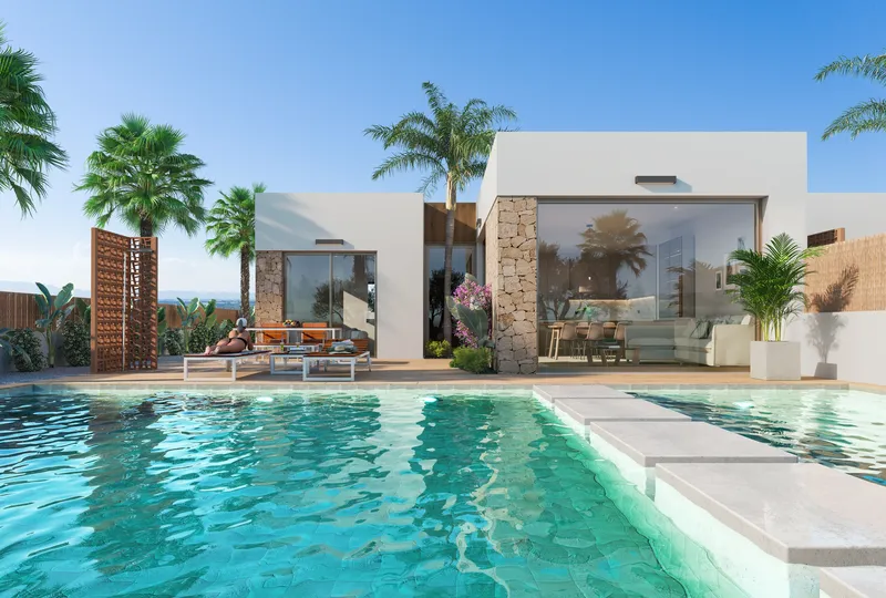 Villas on La Serena Golf Frontline in Los Alcázares