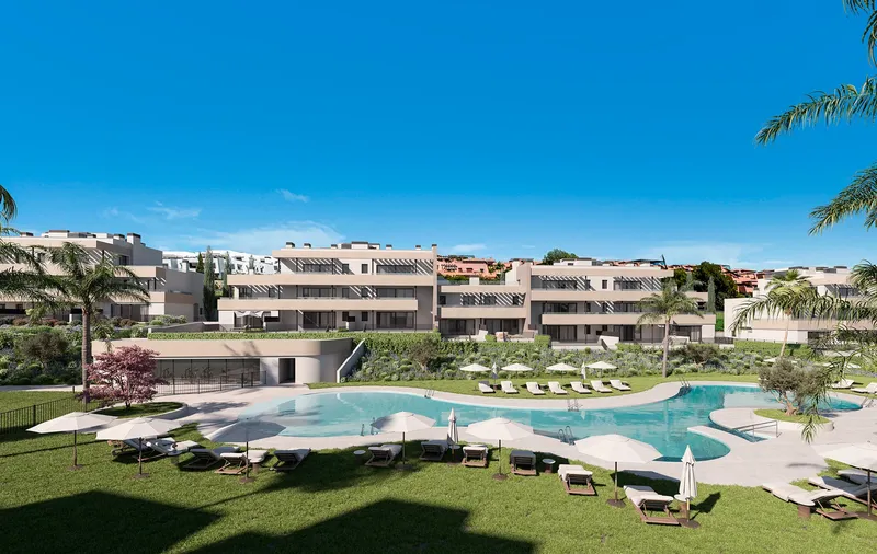 Apartments in Casares Costa Overlooking a Golf Course
