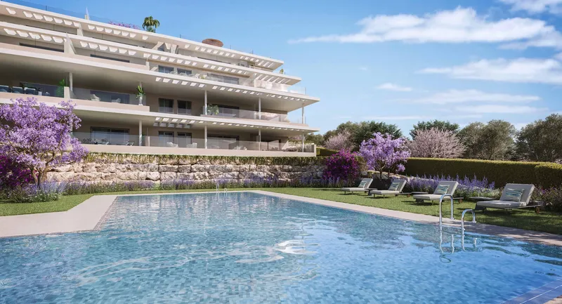 Apartamentos en Estepona con vistas al mar y a la montaña