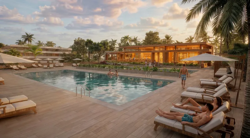 Apartamentos turísticos de lujo con playa privada en Vera Playa