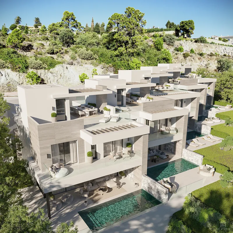Villas with infinity pool and panoramic views in La Quinta