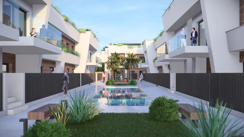 Bungalow en un complejo residencial moderno