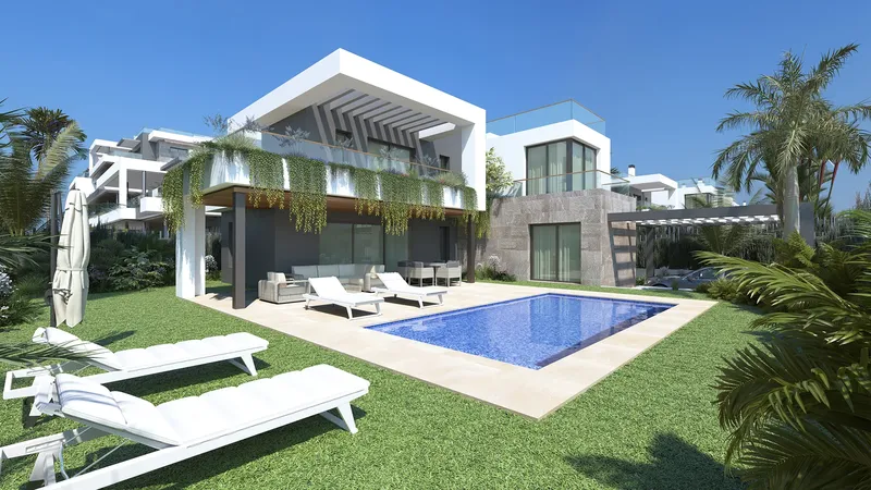 Villas entre las lagunas en Torrevieja