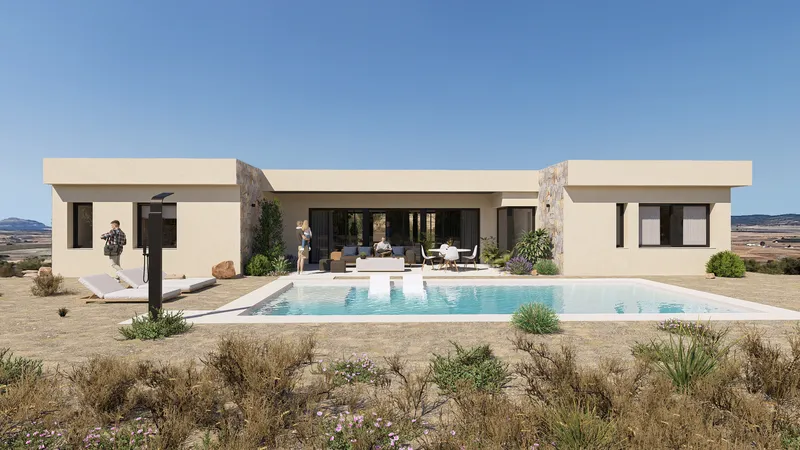 Villa on a vineyard with private wine production in Yecla