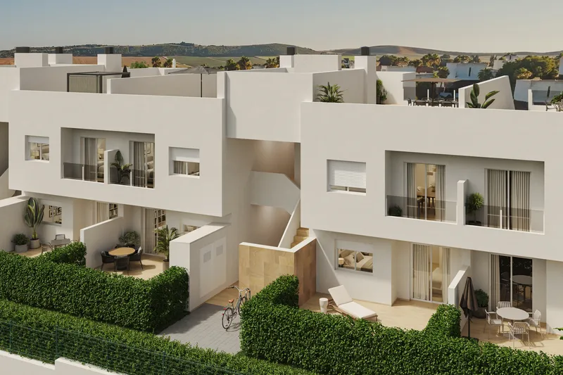 Adosados con jardín o solárium en Algorfa