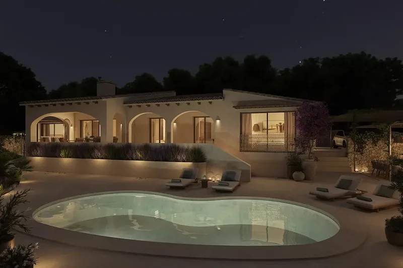Renovated Villa 1200 m from La Fustera Beach