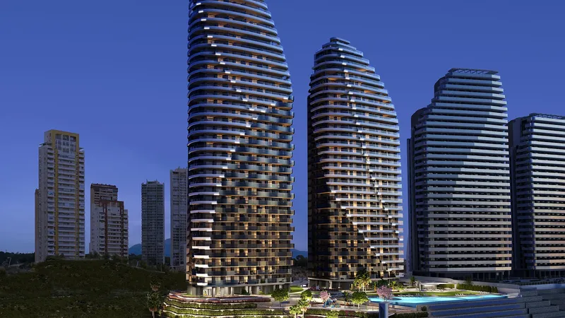 Apartamentos a 50 m de la playa de Poniente en Benidorm