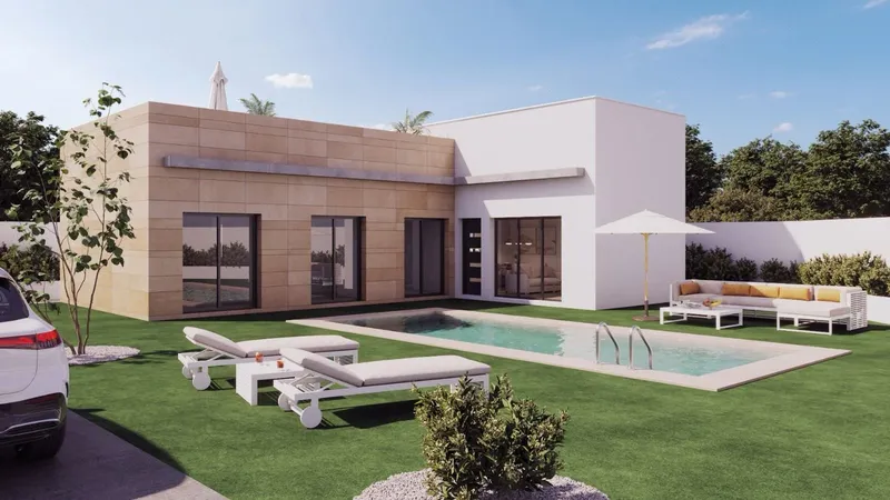 Single-Storey Villas in Mazarrón with Private Pool