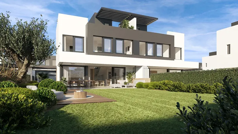 Парная вилла с садом у Atalaya Golf