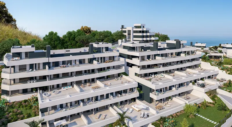 Apartamentos en Altos de los Monteros con vistas al mar