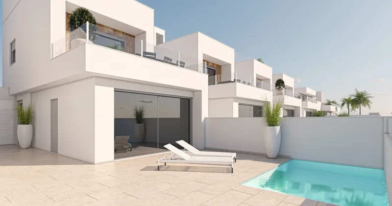 Villas pareadas con piscina en San Pedro del Pinatar