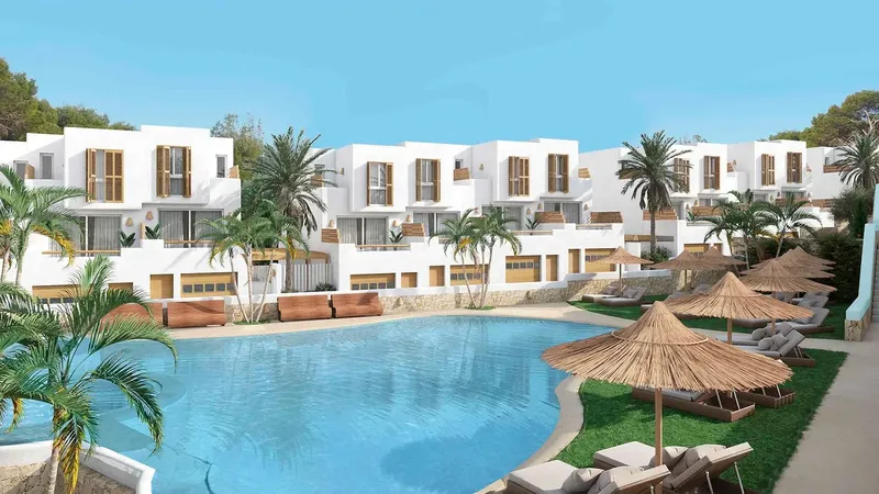 Semi-detached villa 6 km from the beaches