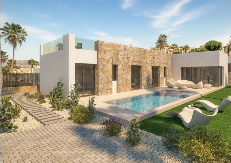 Виллы на второй линии гольфа La Finca в Альгорфе