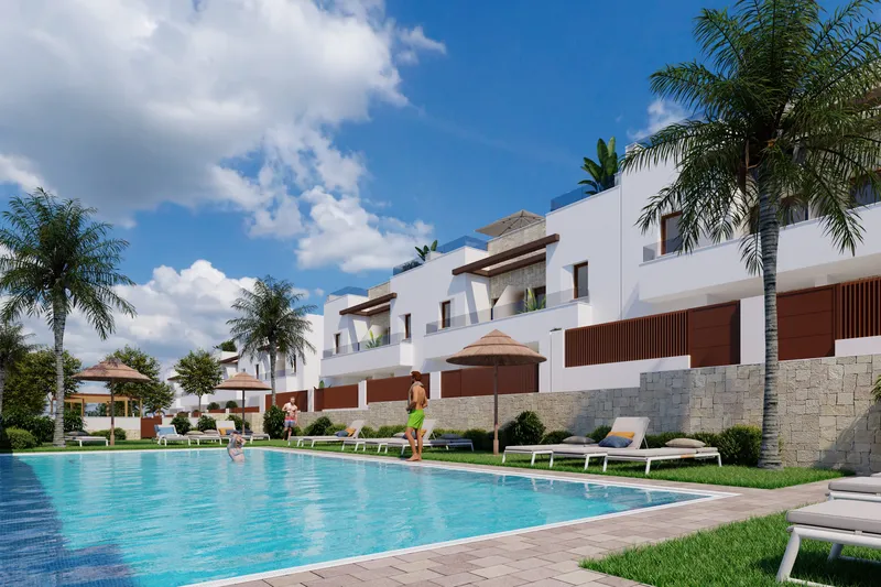 Townhouses on the golf course at Vistabella Golf Resort
