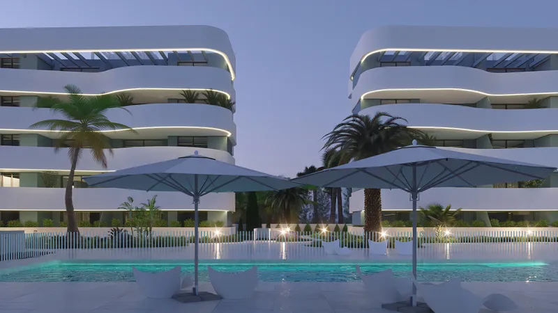 Apartamentos con piscina en Guardamar del Segura